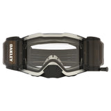 Oakley Front Line MX Goggles w/Tuff Blocks Black Gunmetal Strap & Race Ready Clear Roll-Off Lenses