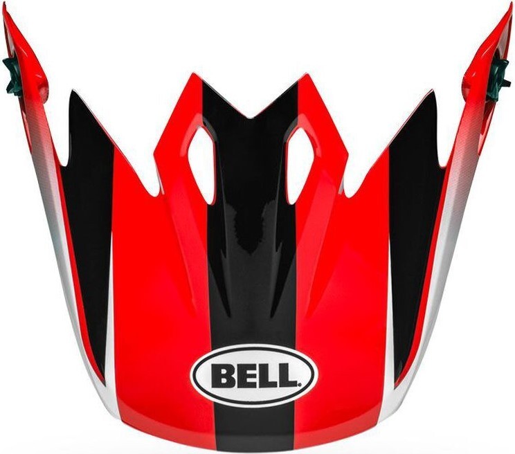 Bell Replacement Peak Dash Red/Black for MX-9 Helmets