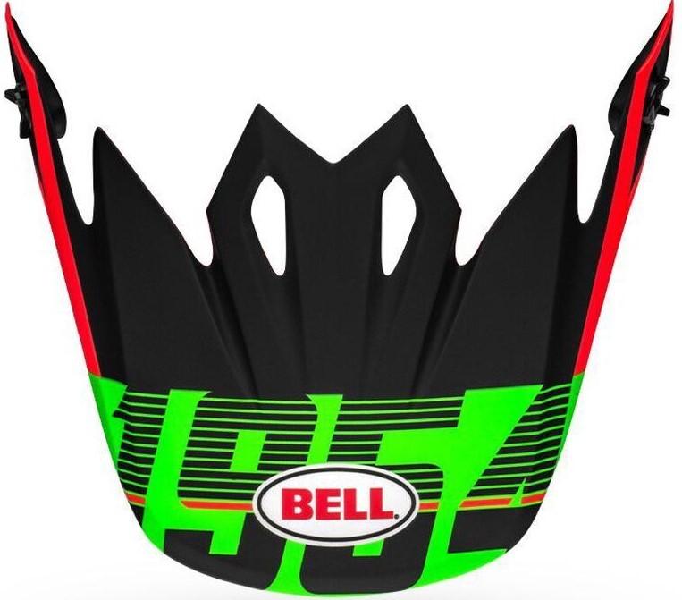 Bell Replacement Peak Strike Matte Infrared/Green/Black for MX-9 Helmets