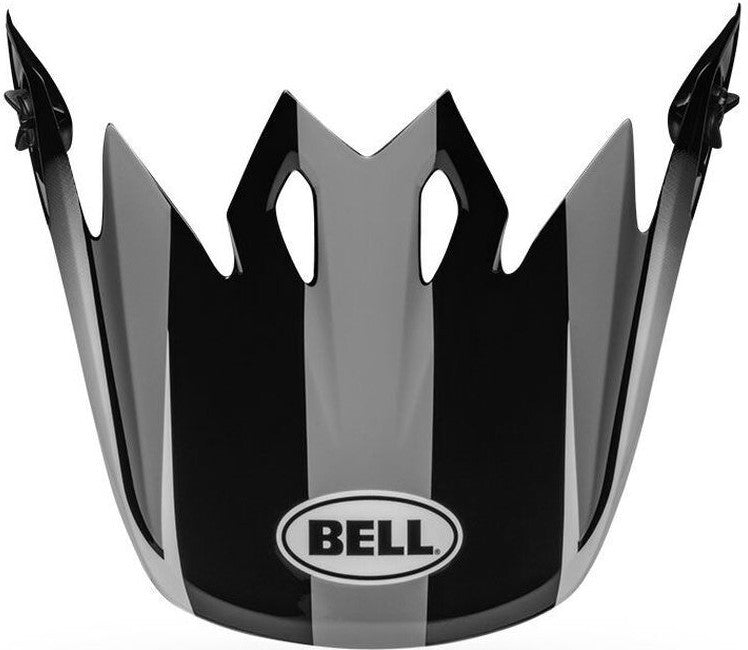 Bell Replacement Peak Dash Grey/Black/White for MX-9 Helmets