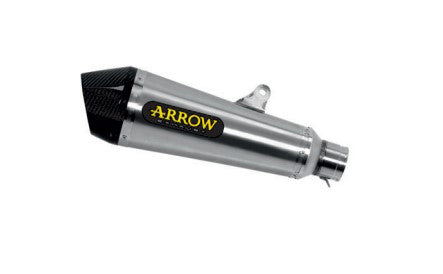 Arrow 71794XKI X-Kone Nichrom Slip-On Muffler w/Carbon End Cap for Kawasaki ER-6N/ER-6F 12-16/Versys 650 15-16