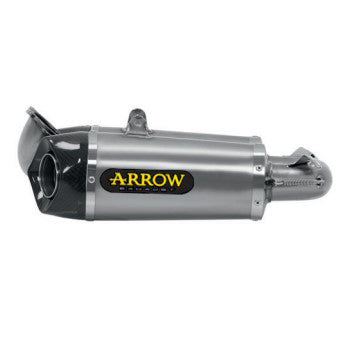 Arrow 71836PK Works Titanium Slip-On Muffler w/Carbon End Cap for Ducati 899 Panigale 14-15/1199 Panigale 12-15