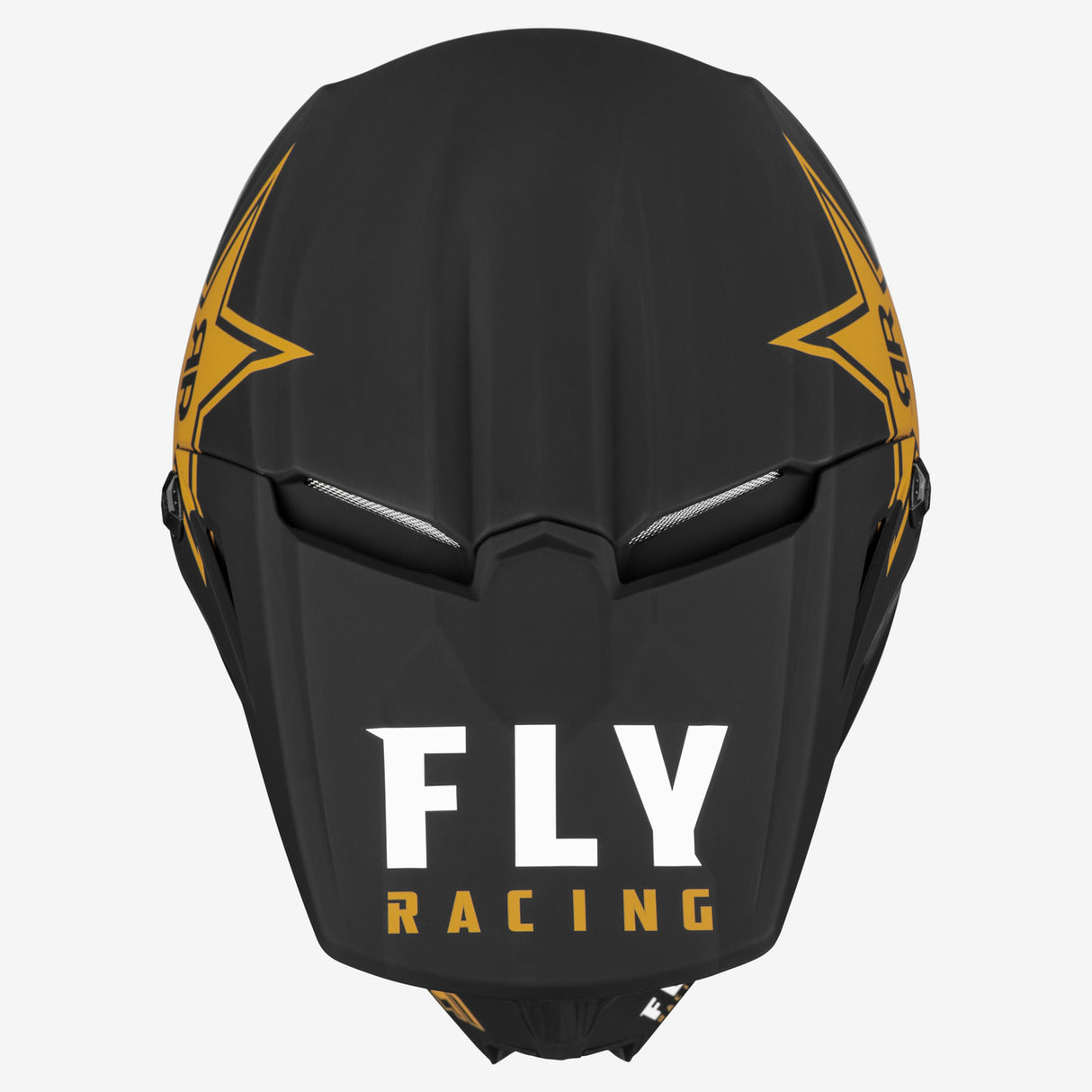 FLY 2023 Kinetic Rockstar Matte Black/Gold Helmet - EasyR