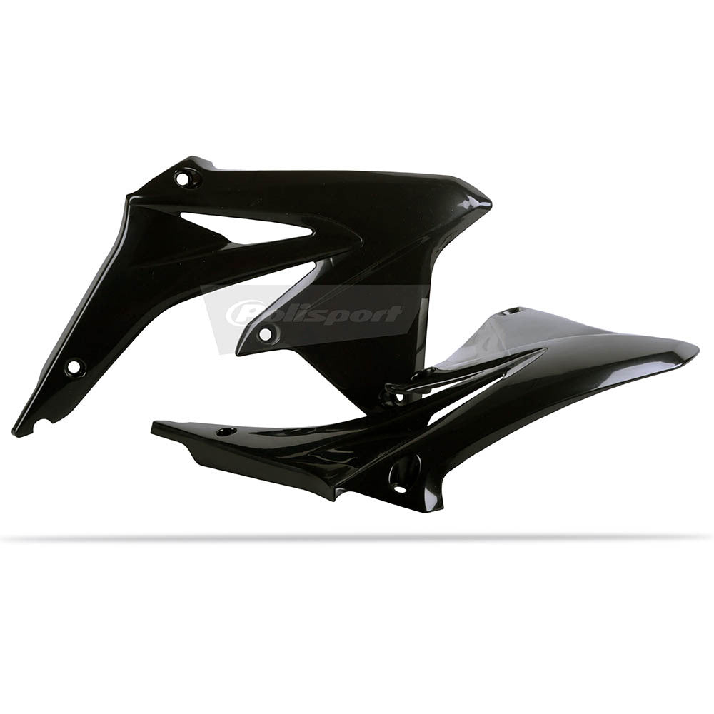 Polisport 75-841-25K Radiator Shrouds Black for Suzuki RMZ450 08-17