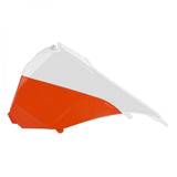 Polisport 75-845-51WO Air Box Cover White/Orange for KTM SX/SX-F/XC/XC-F 13-16