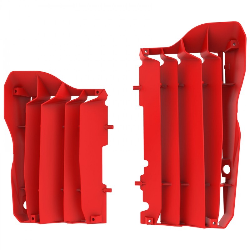 Polisport 75-846-29R4 Radiator Louvres Red for Honda CRF450R/450RX 17-20