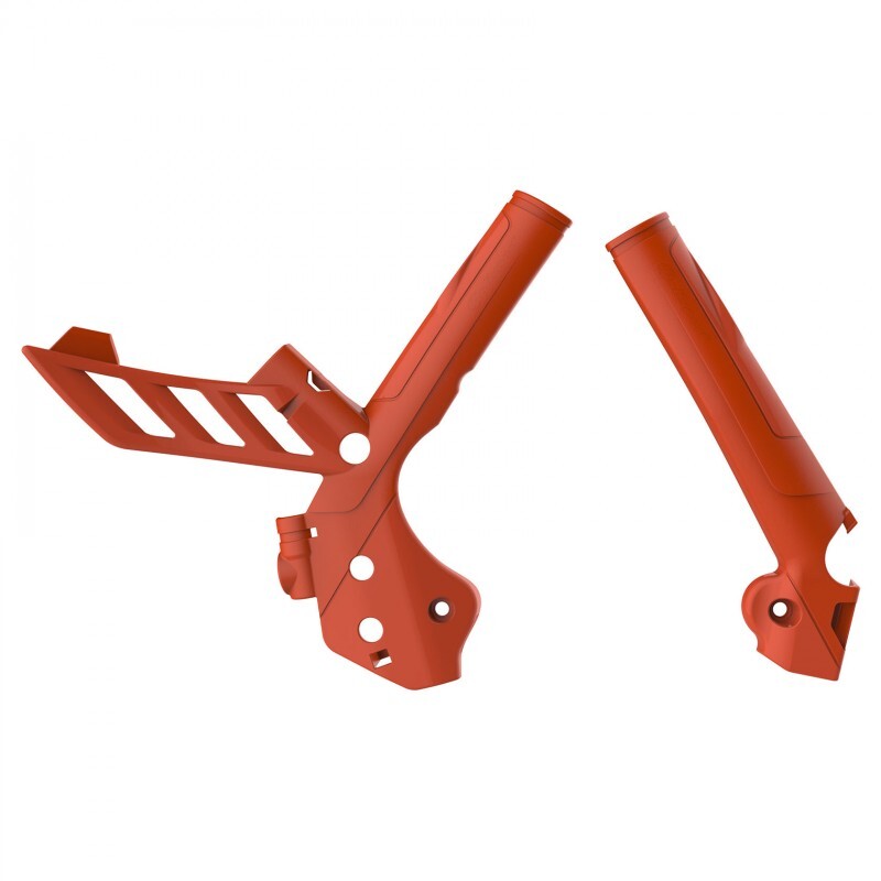 Polisport 75-846-66O Frame Protectors Orange for KTM SX/SX-F/XC/XC-F 16-18/EXC/EXC-F/XC-W/XCF-W 17-19