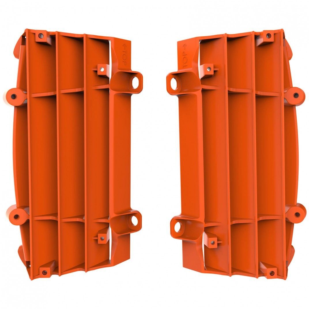 Polisport 75-846-68O Radiator Louvers Orange for KTM SX/SX-F/EXC/EXC-F/XC/XC-F/XC-W/XCF-W 16-23