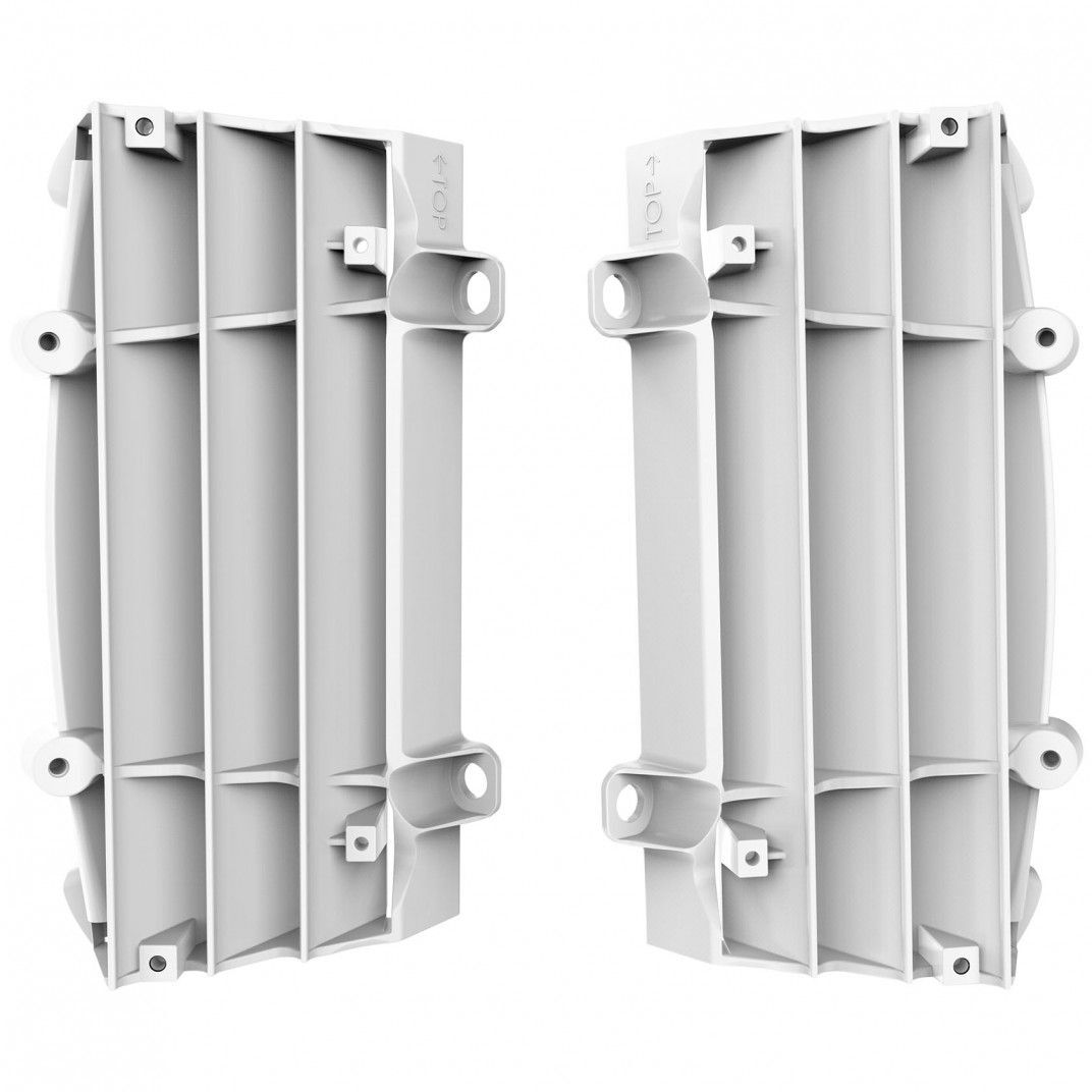 Polisport 75-846-68W Radiator Louvers White for Gas Gas 21-23/KTM 16-23/Husqvarna 16-23