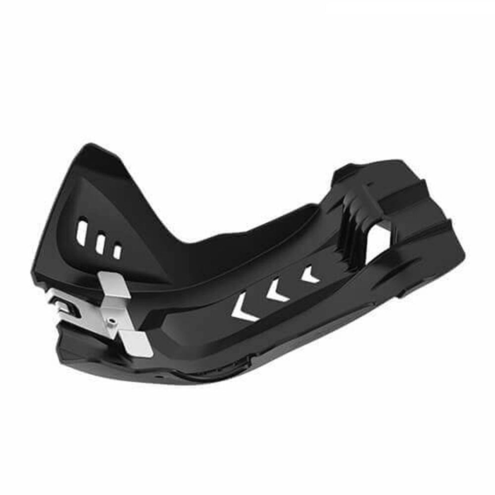 Polisport 75-846-89K Fortress Skid Plate Black for Gas Gas 21-23/KTM 16-23/Husqvarna 16-23 Models