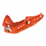 Polisport 75-846-90O Fortress Skid Plate w/Linkage Guard Orange for KTM SX 250 06-16