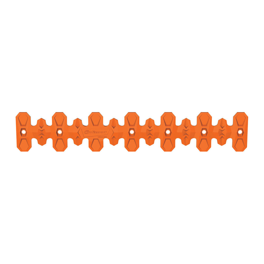 Polisport 75-848-38O Armadillo 4T Header Pipe Guard Long 40cm Orange