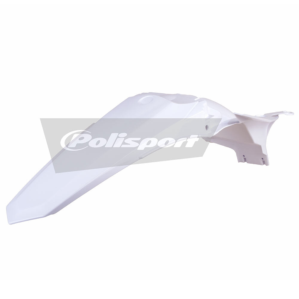 Polisport 75-857-96W Rear Fender White for Yamaha YZ250F 14-18/450F 14-17