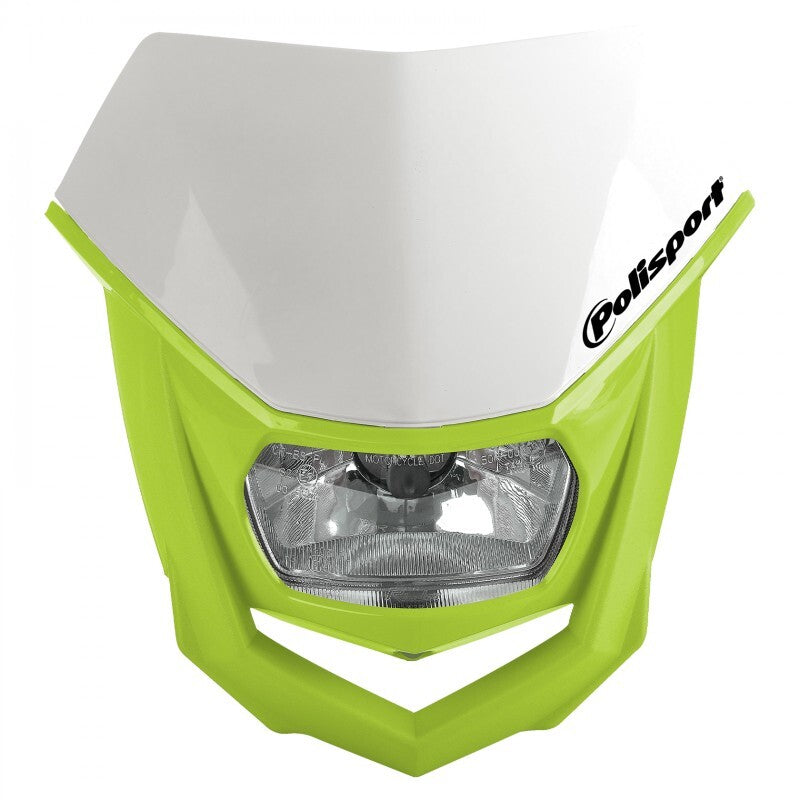 Polisport 75-865-74FY Halo Headlight Fluro Yellow/White