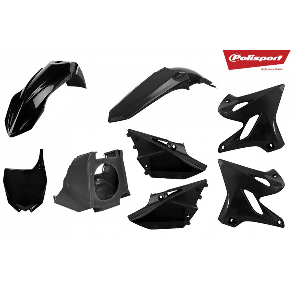 Polisport 75-907-18 Restyle Plastics MX Kit Black for Yamaha YZ125/250 02-21