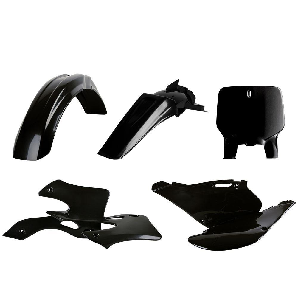 Polisport 75-907-38 Plastics MX Kit Black for Kawasaki KX125/250 99-02