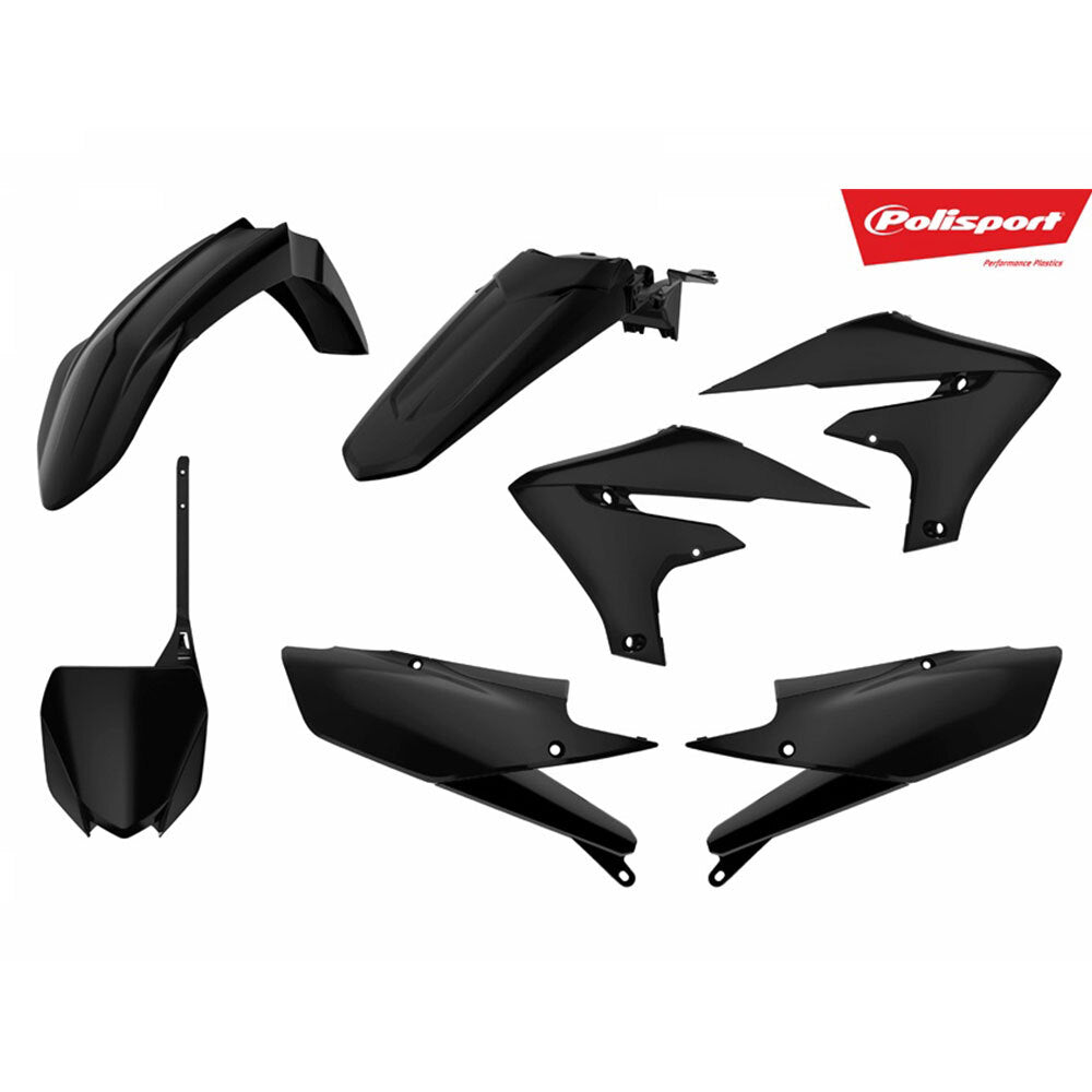 Polisport 75-907-68 Plastics MX Kit Black for Yamaha YZ250F 19/YZ450F 18-19