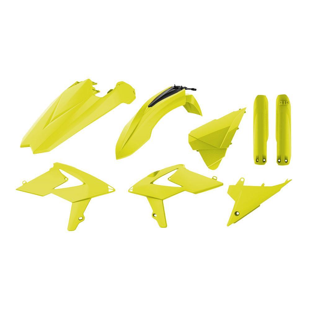 Polisport 75-907-89 Plastics MX Kit (Inc. Fork Guard Protectors) Fluro Yellow for Beta RR 2T/4T 18-19