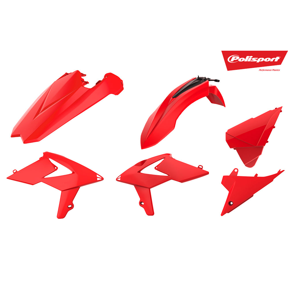 Polisport 75-907-94 Plastics Enduro Kit Red for Beta RR 2T/4T 18-19