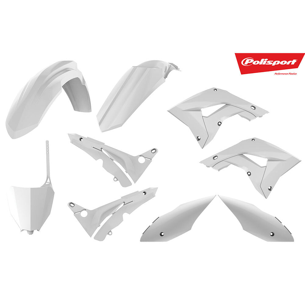 Polisport 75-908-20 Restyle Plastics MX Kit (Inc. Air Box Covers) White for Honda CR125/250 02-07