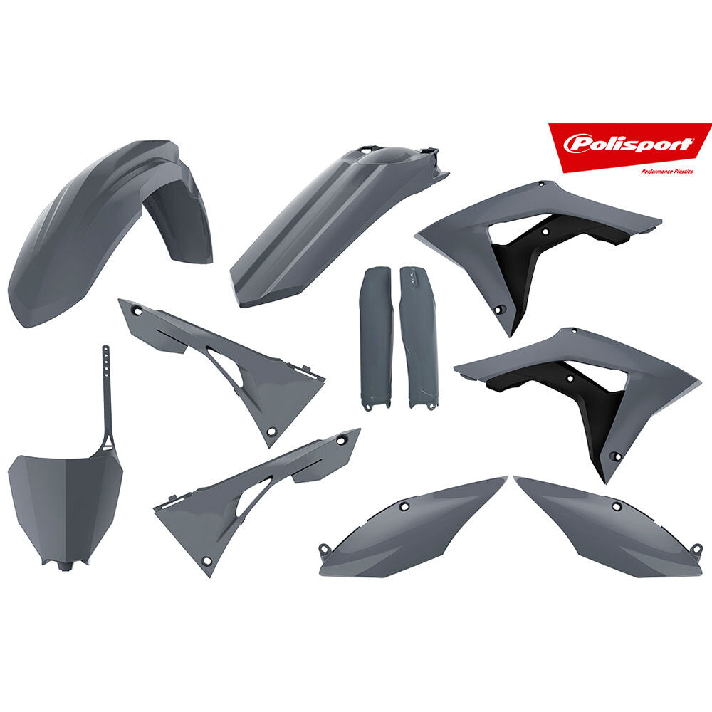 Polisport 75-908-23 Plastics MX Kit Nardo Grey for Honda CRF250R 18/CRF450R 17-18