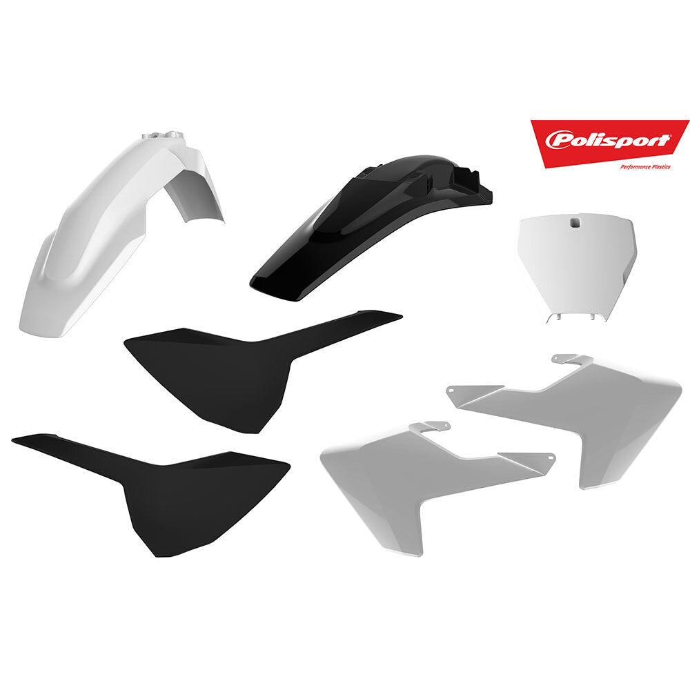 Polisport 75-908-28 Plastics MX Kit White/Black for Husqvarna TC-FC 16-18