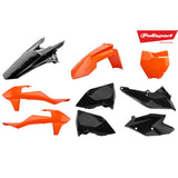 Polisport 75-908-34 Plastics MX Kit Orange/Black for KTM SX/SXF125-450 16-18