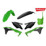 Polisport 75-908-37 Plastics MX Kit Green/Black for Kawasaki KXF450 16-18