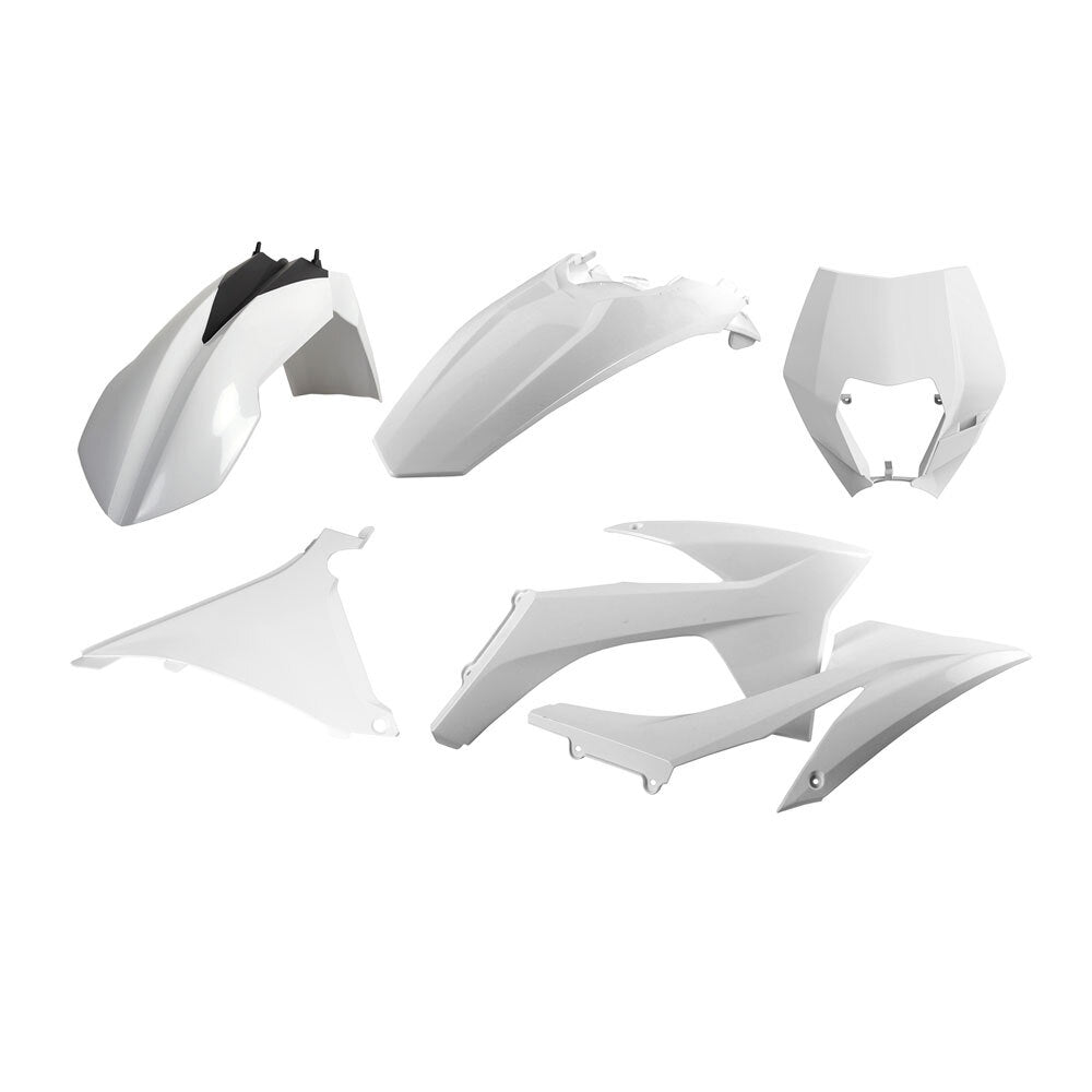 Polisport 75-908-54 Plastics Enduro Kit White for KTM EXC/EXCF 12-13