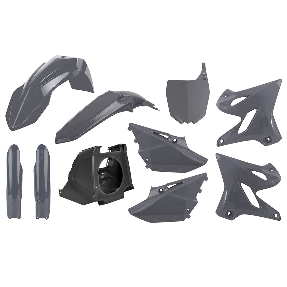 Polisport 75-909-08 Restyle Plastics MX Kit Nardo Grey for Yamaha YZ125/250 02-21