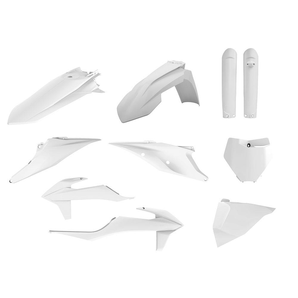 Polisport 75-910-13 Plastics MX Kit White for KTM SX/SX-F 19-22