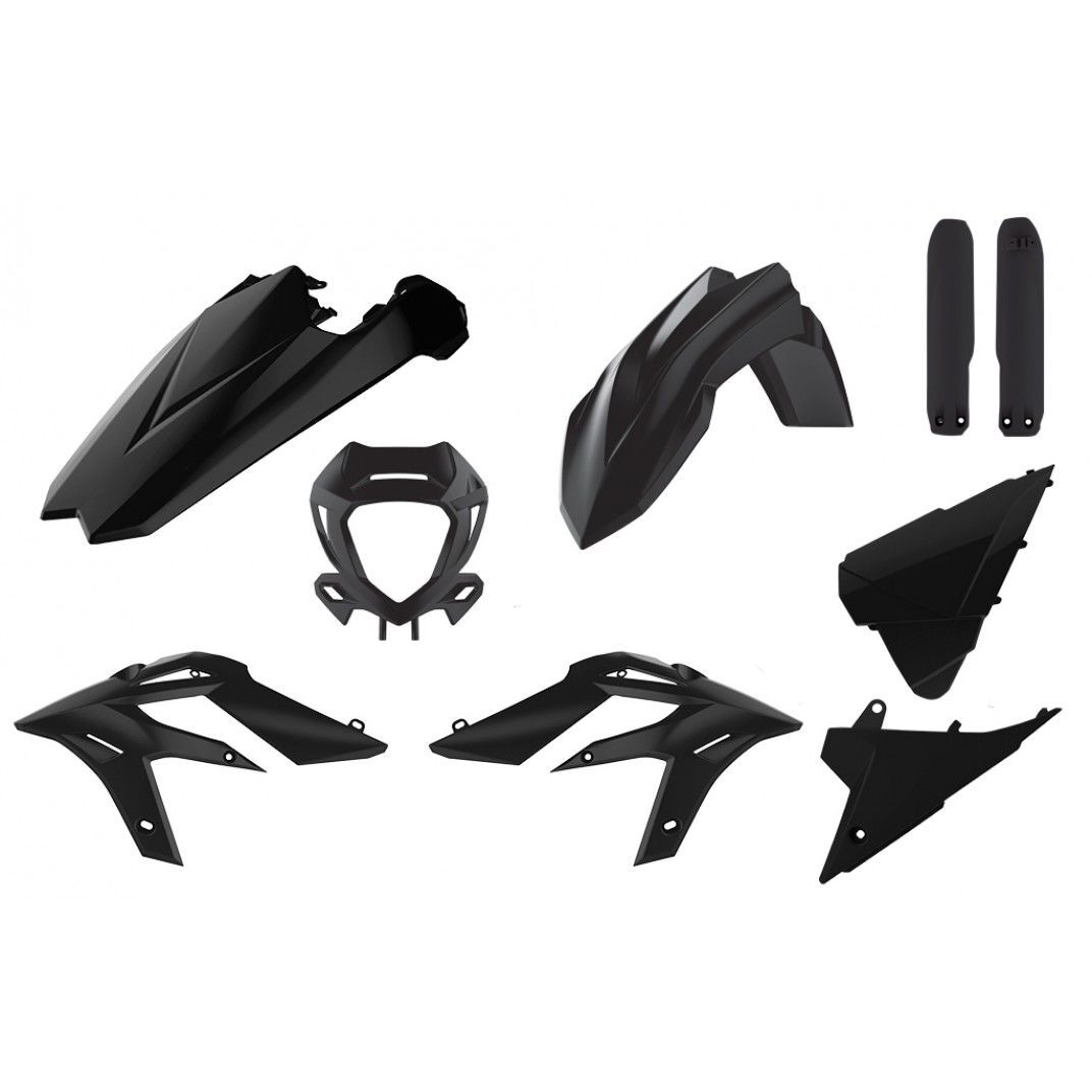 Polisport 75-910-60 Enduro Plastic Kit Black for Beta X-Trainer 20-22