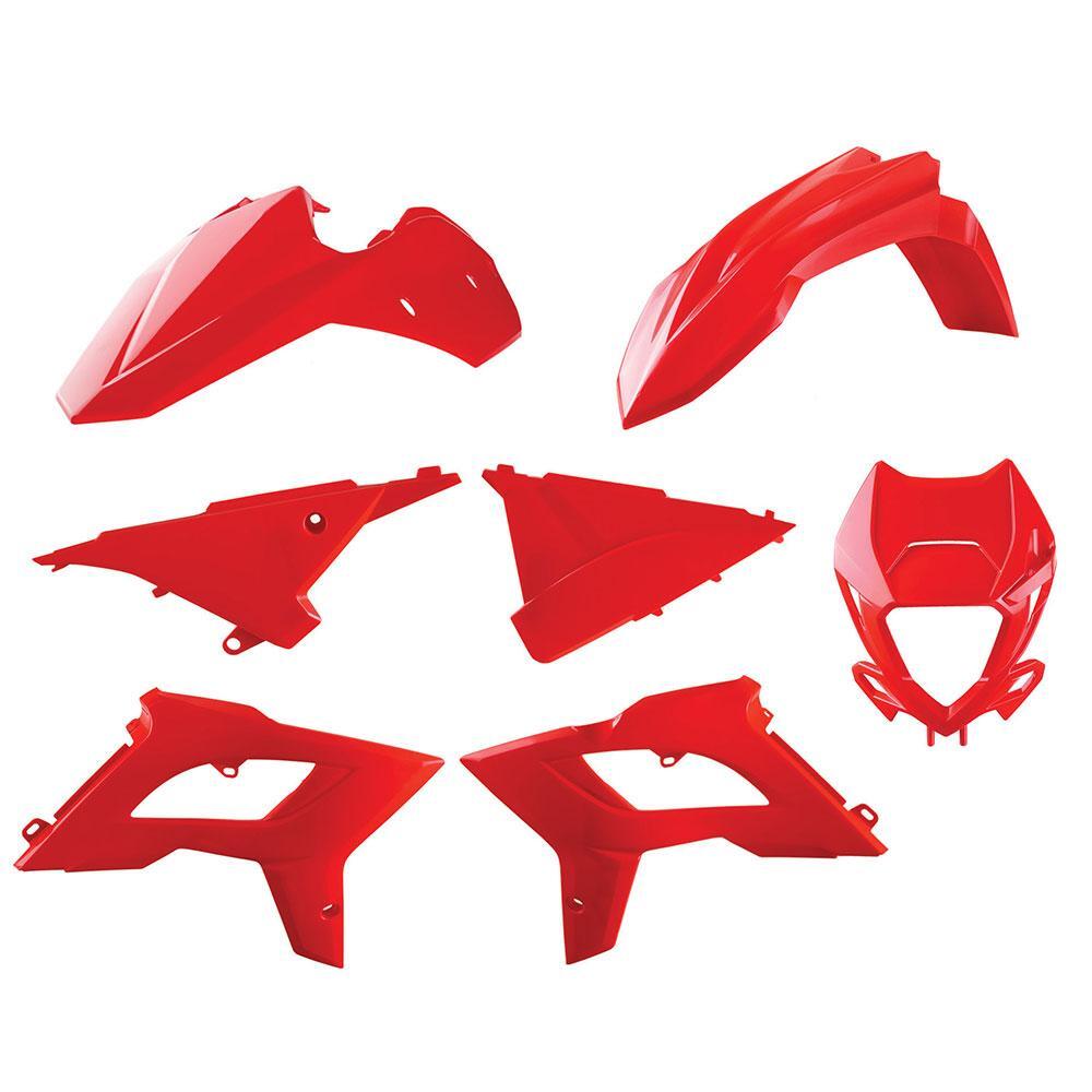 Polisport 75-910-85 Restyle Plastics MX Kit (Inc. Headlight Mask) Red for Beta RR 2T/4T 13-17