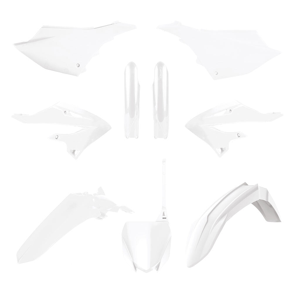 Polisport 75-911-28 Plastics MX Kit White (Inc. Fork Guard Protectors) for Yamaha YZ125/250 22-24