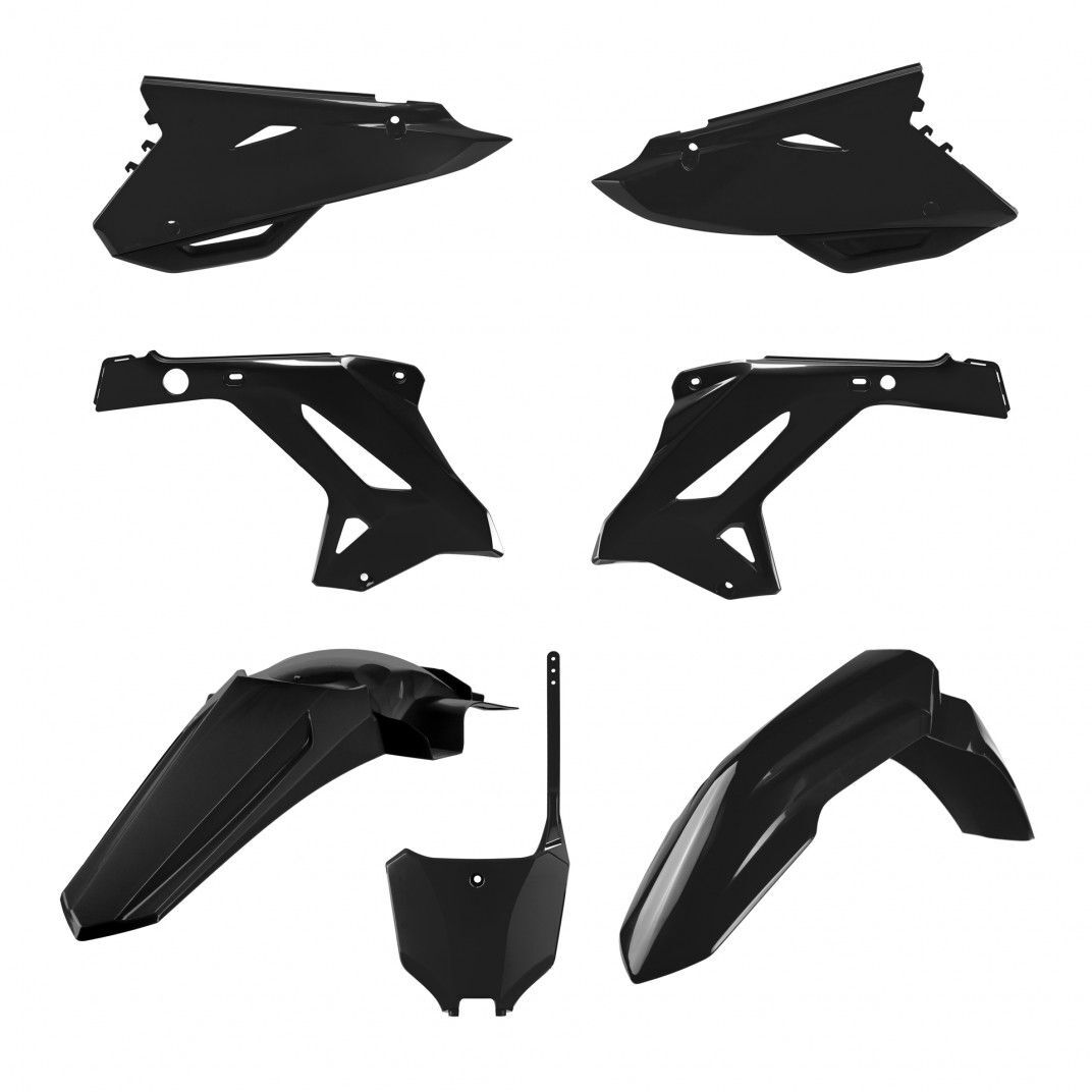 Polisport 75-913-11 Restyle Plastics MX Kit Black for Honda CR125/250 02-07