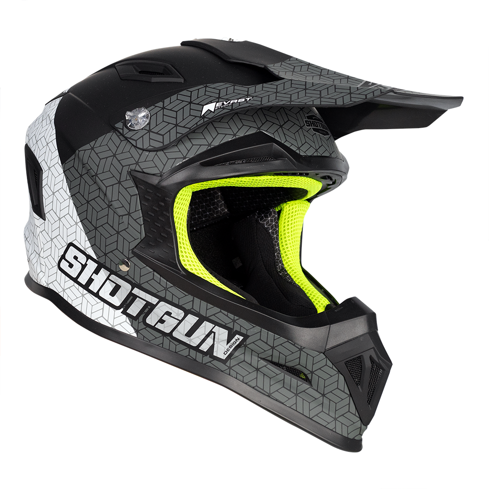 RXT SG-1 Ultra+ Shotgun Prism Matte Black/Grey/White Helmet