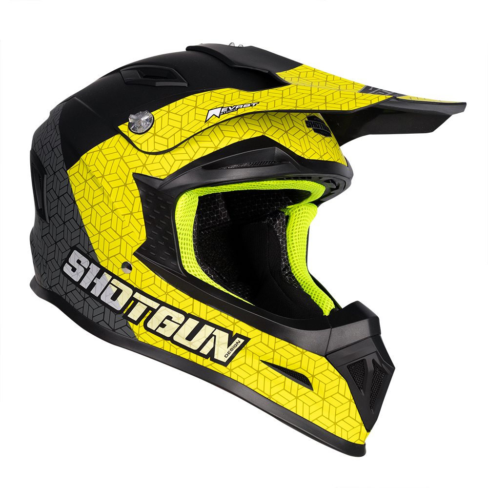 RXT SG-1 Ultra+ Shotgun Prism Matte Black/Grey/Yellow Helmet