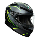 AGV K6 Flash Grey/Black/Lime Helmet