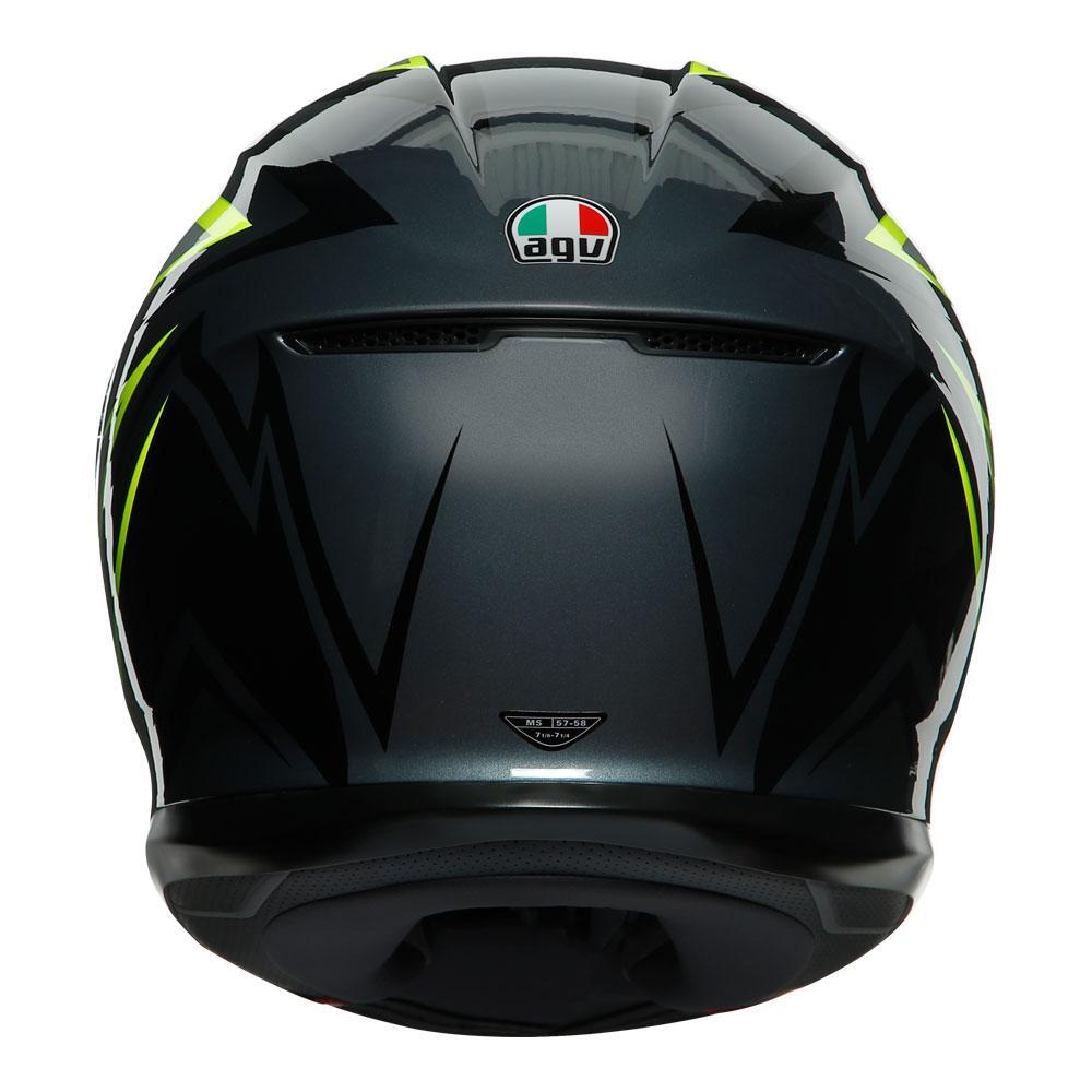 AGV K6 Flash Grey/Black/Lime Helmet