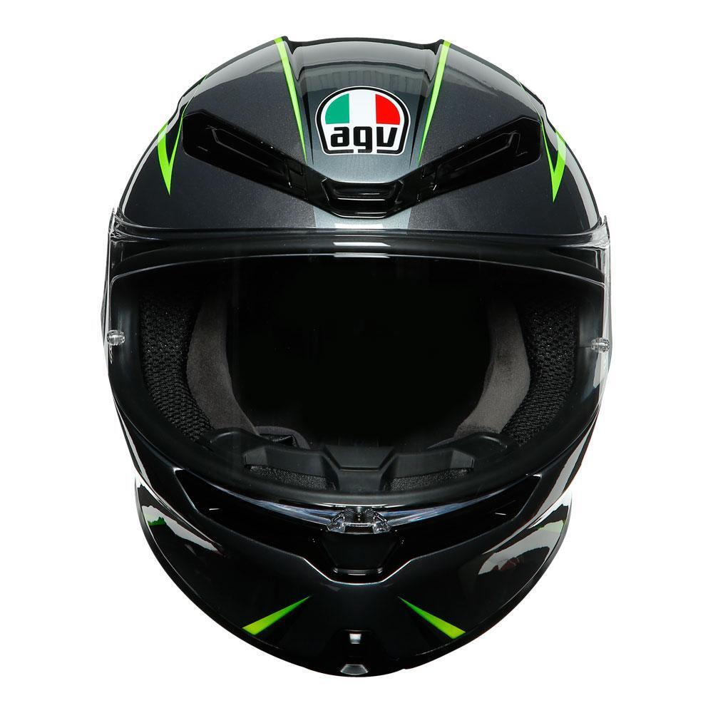 AGV K6 Flash Grey/Black/Lime Helmet