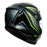 AGV K6 Flash Grey/Black/Lime Helmet