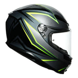 AGV K6 Flash Grey/Black/Lime Helmet