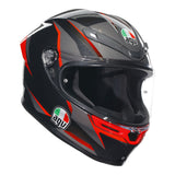 AGV K6 S Slashcut Black/Red Helmet