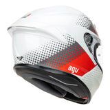 AGV K6 S SMU Fision White/Red/Light Grey Helmet