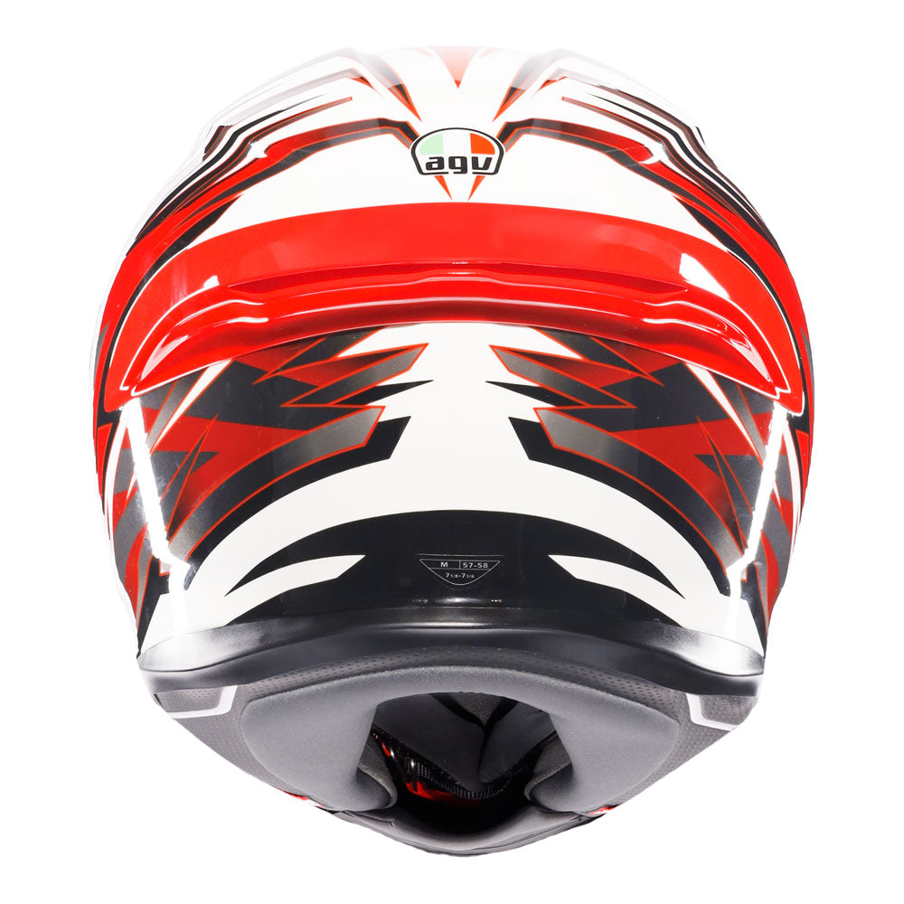 AGV K6 S Reeval White/Red/Grey Helmet