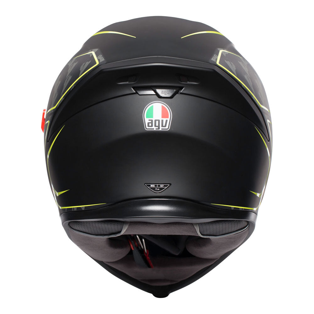 AGV K5 S Tornado Matte Black/Fluro Yellow Helmet