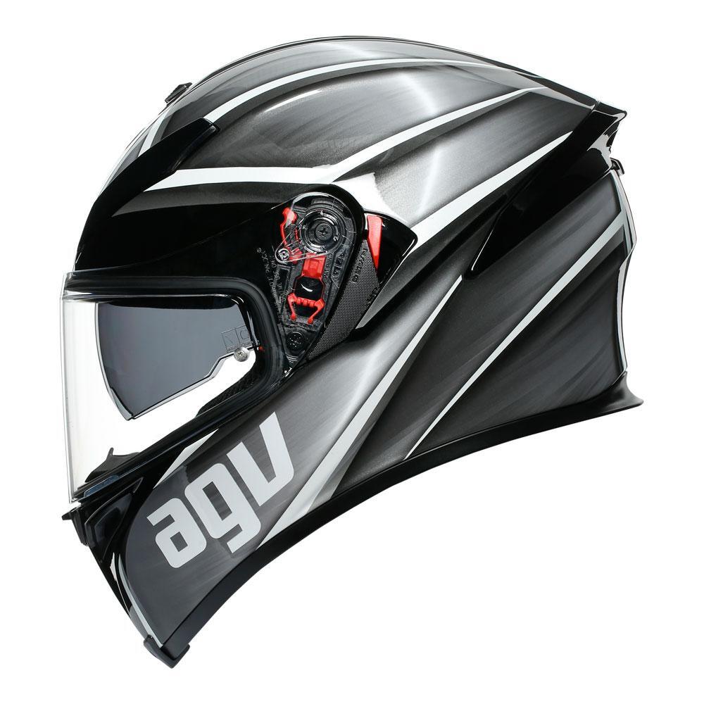 AGV K5 S Tempest Black/Silver Helmet - EasyR