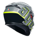 AGV K3 Fortify Grey/Black/Fluro Yellow Helmet