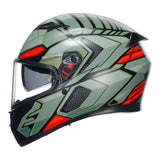 AGV K3 Decept Matte Black/Green/Red Helmet