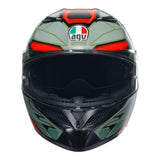 AGV K3 Decept Matte Black/Green/Red Helmet